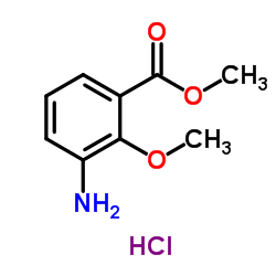 Methyl 3-amino-2-methoxybenzoate hydrochloride (1:1) structure