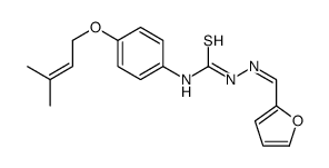 1-[(E)-furan-2-ylmethylideneamino]-3-[4-(3-methylbut-2-enoxy)phenyl]thiourea Structure