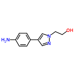 2-[4-(4-Amino-phenyl)-pyrazol-1-yl]-ethanol结构式