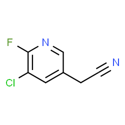 2-(5-chloro-6-fluoropyridin-3-yl)acetonitrile structure