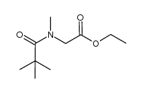 ethyl 2-(N-methylpivalamido)acetate Structure