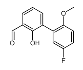 3-(5-fluoro-2-methoxyphenyl)-2-hydroxybenzaldehyde结构式