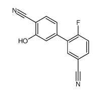 3-(4-cyano-3-hydroxyphenyl)-4-fluorobenzonitrile结构式