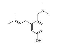 3-(3'-methyl-2'-butenyl)-4-((dimethylamino)methyl)phenol Structure