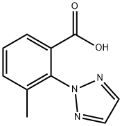 3-methyl-2-(2H-1,2,3-triazol-2-yl)benzoic acid structure