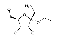 alpha-D-Fructofuranoside,ethyl1-amino-1-deoxy-(9CI)结构式