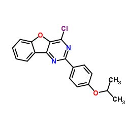 4-Chloro-2-(4-isopropoxyphenyl)[1]benzofuro[3,2-d]pyrimidine Structure