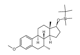 tert-butyl(((7R,8R,9S,13S,14S,17S)-3-methoxy-7,13-dimethyl-7,8,9,11,12,13,14,15,16,17-decahydro-6H-cyclopenta[a]phenanthren-17-yl)oxy)dimethylsilane Structure