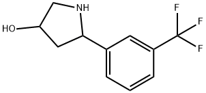 3-Pyrrolidinol, 5-[3-(trifluoromethyl)phenyl]- Structure