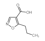 4-Isoxazolecarboxylicacid,5-propyl-(9CI) Structure