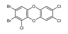 2,3-dibromo-1,7,8-trichlorodibenzo-p-dioxin结构式