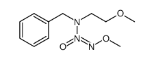 O2-methyl 1-[N-benzyl-N-(2-methoxyethyl)amino]diazen-1-ium-1,2-diolate结构式