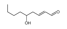 5-hydroxynon-2-enal Structure