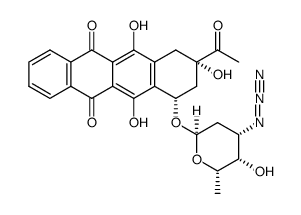 4-demethoxy-3'-N3-daunorubicin Structure