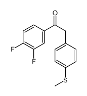 1-(3,4-difluorophenyl)-2-(4-methylsulfanylphenyl)ethanone结构式