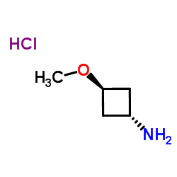 反式-3-甲氧基环丁胺盐酸盐结构式