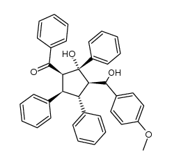 ((1R,2R,3R,4R,5R)-2-hydroxy-3-((S)-hydroxy(4-methoxyphenyl)methyl)-2,4,5-triphenylcyclopentyl)(phenyl)methanone Structure