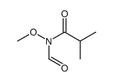 N-formyl-N-methoxy-2-methylpropanamide结构式