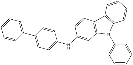 N-([1,1'-biphenyl]-4-yl)-9-phenyl-9H-carbazol-2-amine Structure