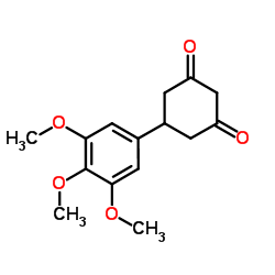 5-(3,4,5-Trimethoxyphenyl)-1,3-cyclohexanedione structure