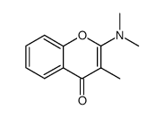 2-(dimethylamino)-3-methyl-4H-1-benzopyran-4-one Structure