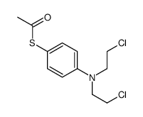 Thioacetic acid S-[p-[bis(2-chloroethyl)amino]phenyl] ester Structure