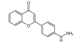 4H-1-Benzopyran-4-one,2-(4-hydrazinophenyl)-(9CI) Structure