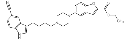 ETHYL 5-(4-(4-(5-CYANO-1H-INDOL-3-YL) BUTYL) PIPERAZIN-1-YL) BENZOFURAN-2- CARBOXYLATE picture