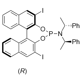 (11bR)-2,6-二碘-N,N-双((R)-1-苯基乙基)二萘并[2,1-d：1',2'-f][1,3,2]二氧磷杂-4-胺图片