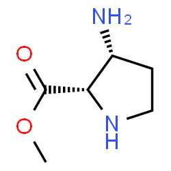 L-Proline, 3-amino-, methyl ester, (3R)- (9CI) structure