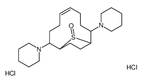 2,9-Dipiperidino-13-thiabicyclo(8.2.1)tridec-5-ene 13-oxide dihydrochl oride Structure