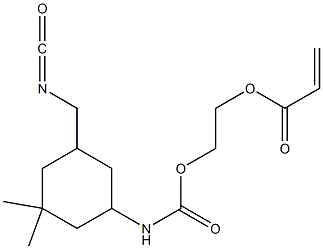 2-Propenoic acid, 2-[[[[5-(isocyanatomethyl)-3,3-dimethylcyclohexyl]amino]carbonyl]oxy]ethyl ester Structure