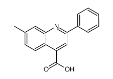 4-QUINOLINECARBOXYLIC ACID,7-METHYL-2-PHENYL- structure