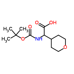 2-((tert-butoxycarbonyl)amino)-2-(tetrahydro-2h-pyran-4-yl)acetic acid picture