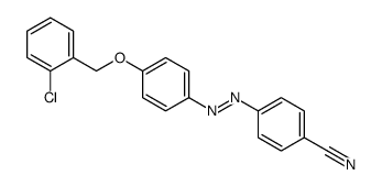 4-[[4-[(2-chlorophenyl)methoxy]phenyl]diazenyl]benzonitrile结构式