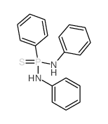 N-(anilino-phenyl-phosphinothioyl)aniline Structure