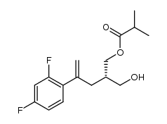 (S)-4-(2,4-difluorophenyl)-2-(hydroxymethyl)pent-4-en-1-ylisobutyrate Structure