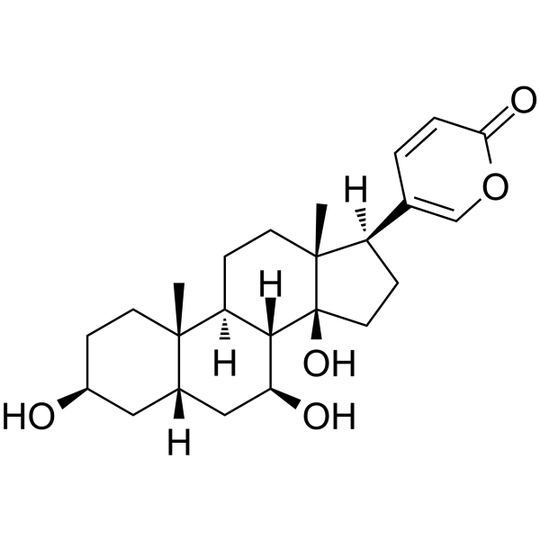 7BETA-羟基蟾毒灵 (华蟾毒它灵后杂 蟾酥X4)结构式