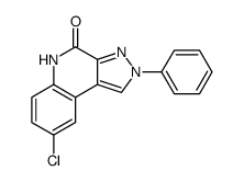 8-chloro-2-phenyl-5H-pyrazolo[3,4-c]quinolin-4-one结构式