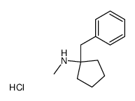 N-(1-Benzylcyclopentyl)-methylamin-hydrochlorid结构式