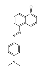 5-[[p-(Dimethylamino)phenyl]azo]quinoline 1-oxide structure