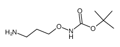 Carbamic acid, (3-aminopropoxy)-, 1,1-dimethylethyl ester (9CI) Structure