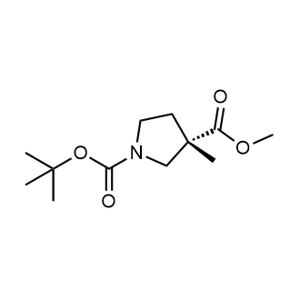 O1-叔丁基O3-甲基(3S)-3-甲基吡咯烷-1,3-二羧酸图片