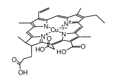 Cu(II) chlorin e6 Structure