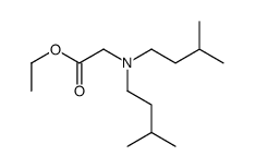 ethyl 2-[bis(3-methylbutyl)amino]acetate结构式