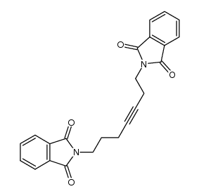 2,2'-(hept-3-yne-1,7-diyl)bis(isoindoline-1,3-dione)结构式