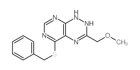 Pyrimido[5,4-e]-1,2,4-triazine,1,2-dihydro-3-(methoxymethyl)-5-[(phenylmethyl)thio]- picture