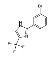 1H-IMIDAZOLE, 2-(3-BROMOPHENYL)-5-(TRIFLUOROMETHYL)- structure