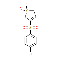 3-[(4-CHLOROPHENYL)SULFONYL]-2,5-DIHYDRO-1H-1LAMBDA6-THIOPHENE-1,1-DIONE Structure