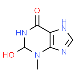 6H-Purin-6-one,1,2,3,7-tetrahydro-2-hydroxy-3-methyl- (9CI) structure